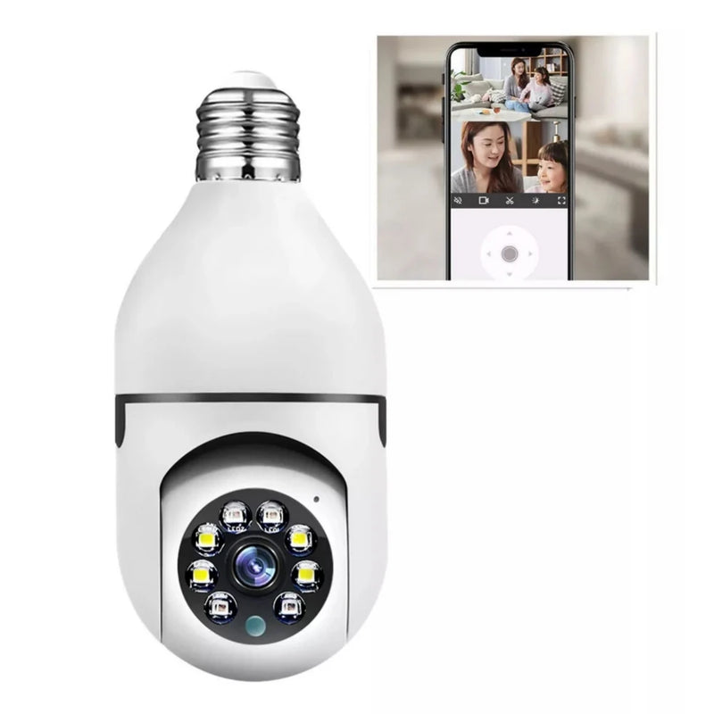 Lâmpada Espiã SmartCam 360° Wi-Fi Full HD – Yoosee